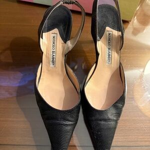 Manolo Blahnik slingback heels